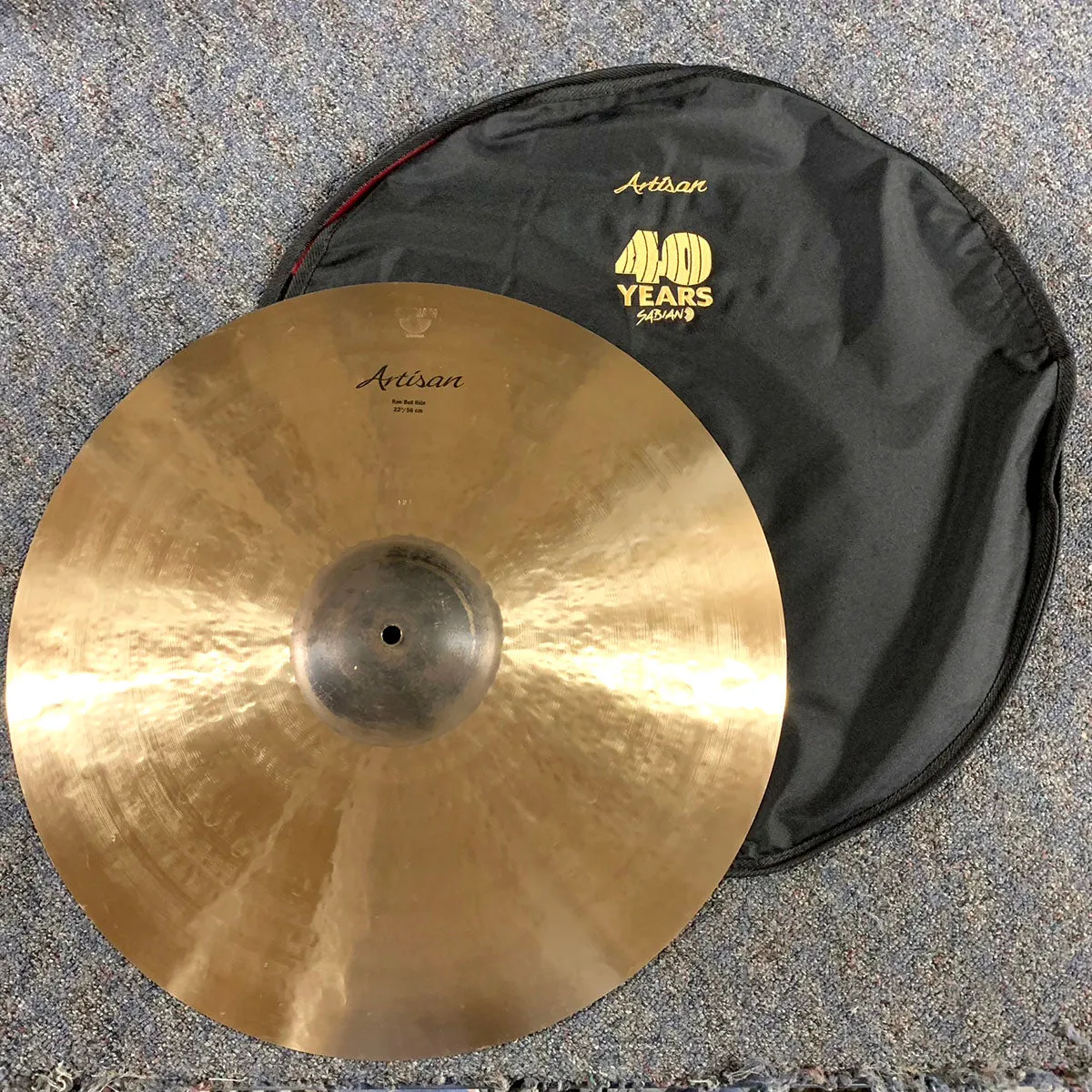 Used Sabian 40th Anniversary Artisan Raw Bell Ride Cymbal 22"