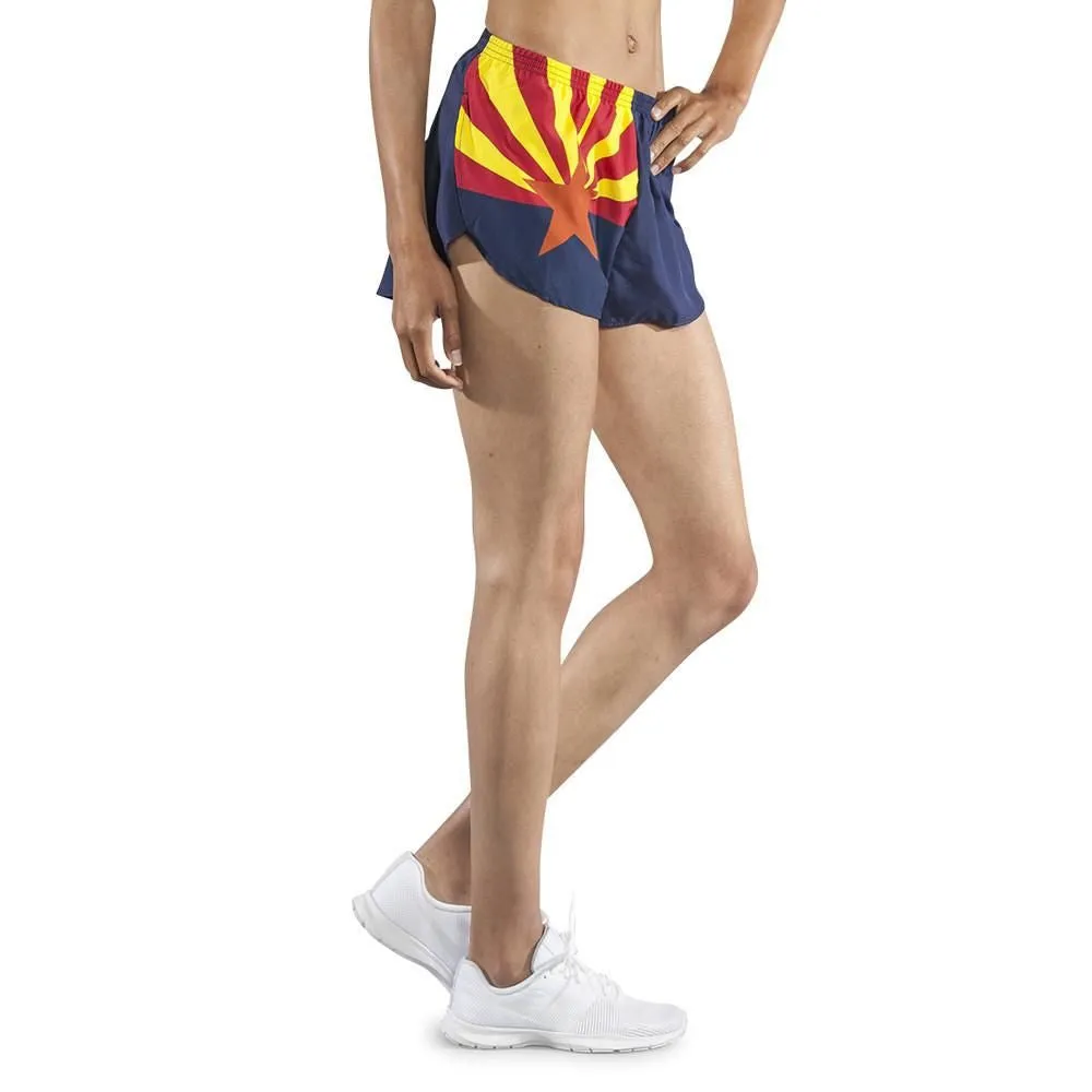 Women's 1" Elite Split Flag Shorts - Arizona