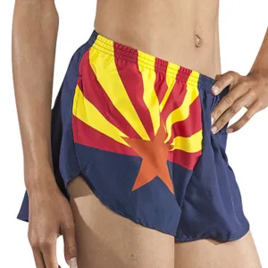 Women's 1" Elite Split Flag Shorts - Arizona